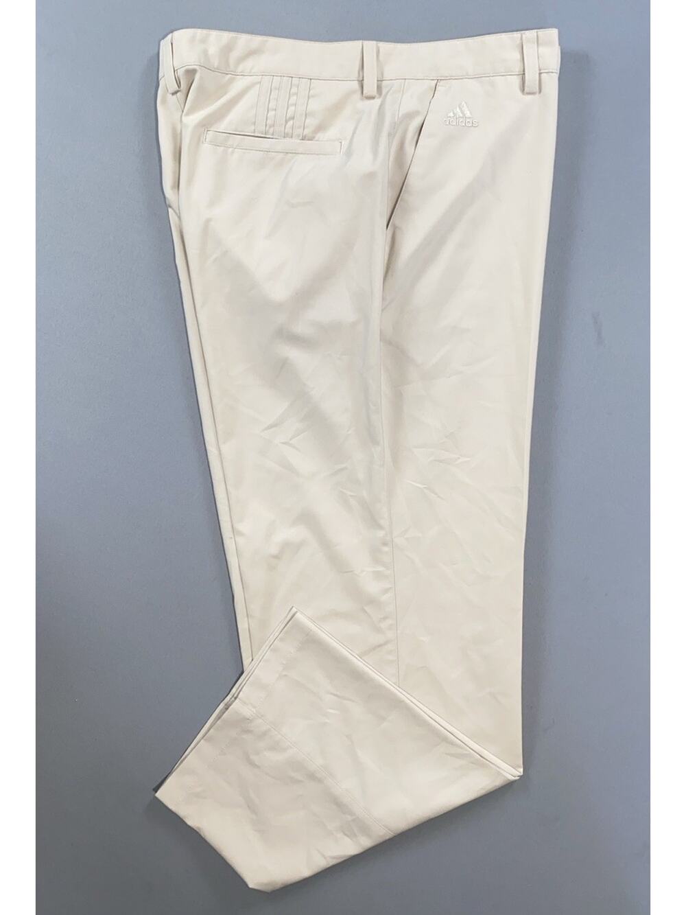 Adidas Climalite Men's Lightweight Microfiber Chino Golf Pants. Ivory, 36X29 EUC
